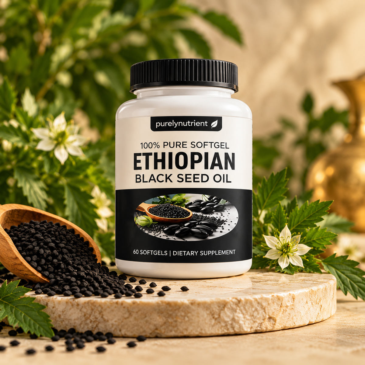 Ethiopian black seed oil  60 softgel