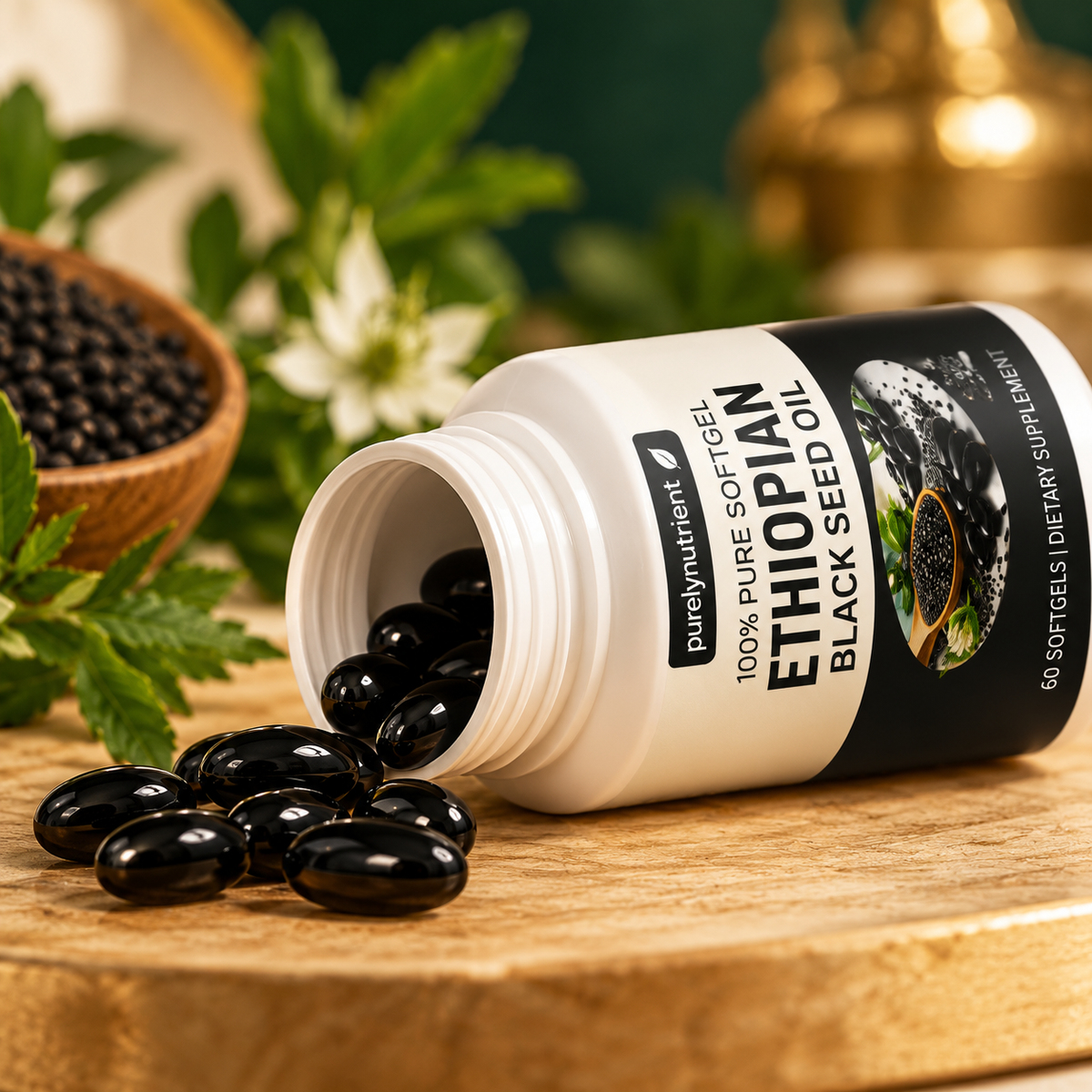 Ethiopian black seed oil  60 softgel
