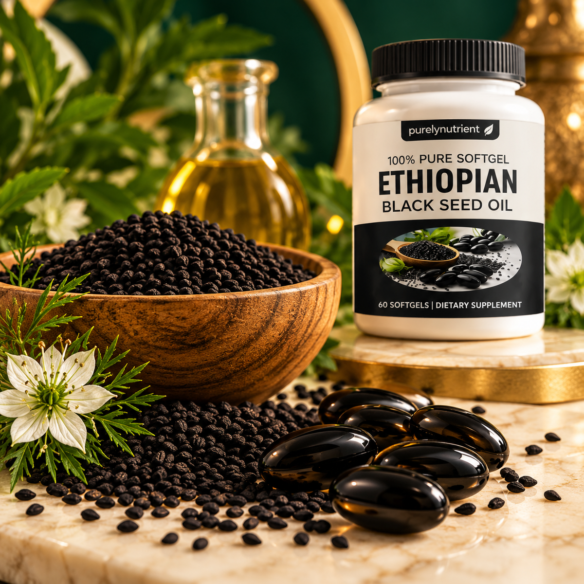 Ethiopian black seed oil  60 softgel